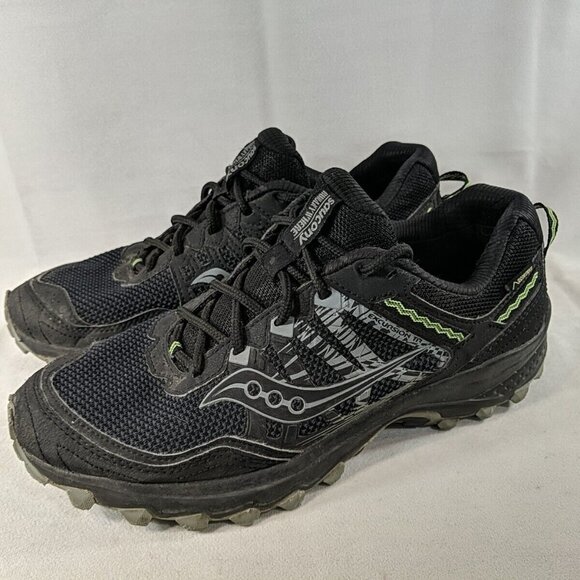 Saucony Men's 10 Black Excursion TR12 12 S20453-1 Trail Running Shoes Sneakers - Picture 1 of 16